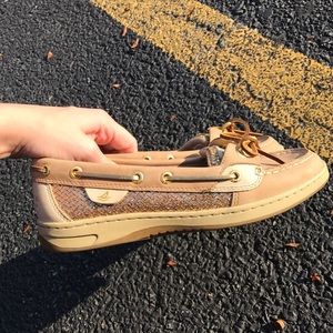 Sperry's Glitter Boat Shoe